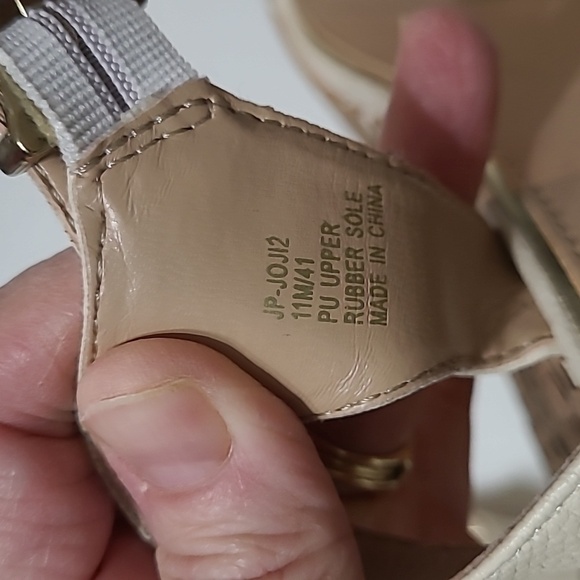 Jessica Simpson cork & cream platform sandals size 11 - Picture 6 of 16